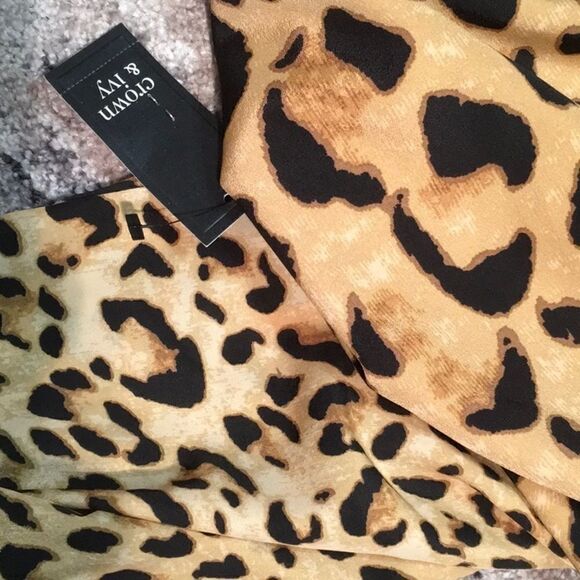 Crown & Ivy cheetah print dress. NWT - Picture 3 of 3
